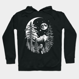 Hiking, Stars, Forest & Moon Celestial Hoodie